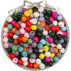 Wooden Round Beads Retro Style Spray Painted Handmade Diy Jewelry Accessories For Bracelet And Mobile Phone Chain