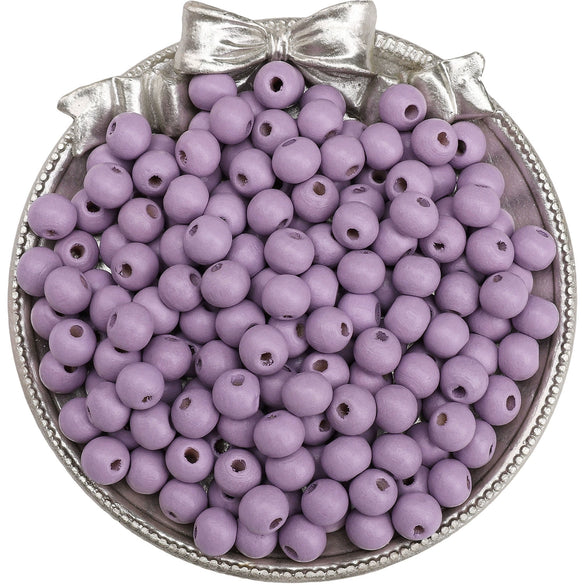 Wooden Round Beads Retro Style Spray Painted Handmade Diy Jewelry Accessories For Bracelet And Mobile Phone Chain