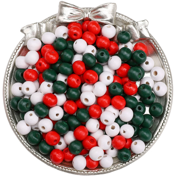 Wooden Round Beads Retro Style Spray Painted Handmade Diy Jewelry Accessories For Bracelet And Mobile Phone Chain