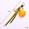 Wool Crocheted Little Fish Mobile Phone Pendant And Bag Decoration Hanging Chain Purely Handmade Jewelry With Marine Life Pattern