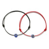 Woven Adjustable Friendship Bracelet Geometric Electroplating Red Blue Black Unisex