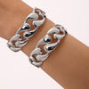 Woven Bracelet 316L Stainless Steel Geometric 18K Gold Plated