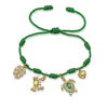 Woven Bracelets Cord Material Shells Turtles Crabs Love Geometric Electroplating Style Women's