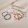 Woven Bracelets Cord Material Shells Turtles Crabs Love Geometric Electroplating Style Women's
