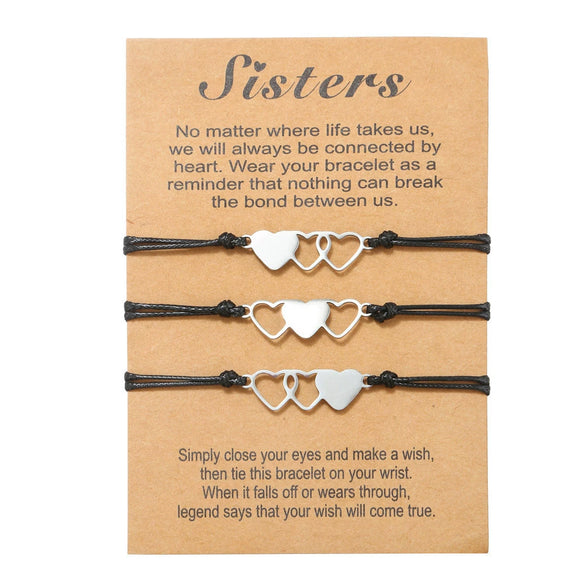 Woven Friendship Bracelet Titanium Steel Geometric Style