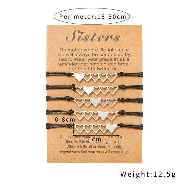 Woven Friendship Bracelet Titanium Steel Geometric Style