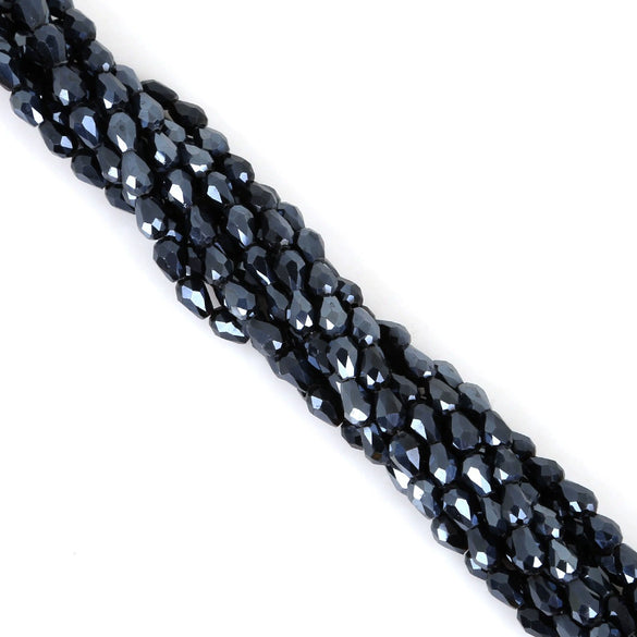 4X6mm Straight Hole Cut Glass Drop Beads Diy Jewelry Beading Accessories Loose Beads Wholesale
