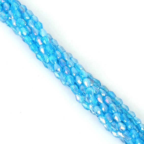 4X6mm Straight Hole Cut Glass Drop Beads Diy Jewelry Beading Accessories Loose Beads Wholesale