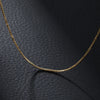 304 Stainless Steel 18K Gold Plated XUPING Streetwear Plating Chain Solid Color Necklace