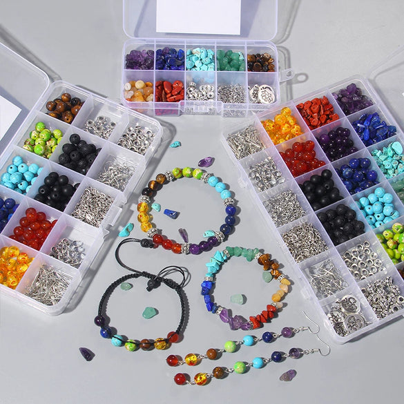 Yoga Energy Bracelet Stone Beaded Irregular Crystal Accessories Diy Jewelry