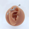 Youth Butterfly Ear Studs And Ear Bone Nails Copper Electroplating Animal Pattern