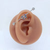 Youth Butterfly Ear Studs And Ear Bone Nails Copper Electroplating Animal Pattern
