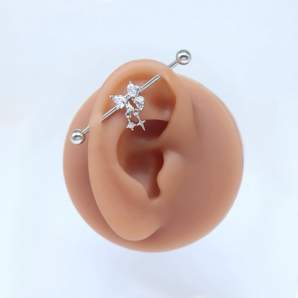 Youth Butterfly Ear Studs And Ear Bone Nails Copper Electroplating Animal Pattern