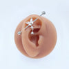 Youth Butterfly Ear Studs And Ear Bone Nails Copper Electroplating Animal Pattern