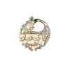 Zinc Alloy Animal Bow Silk Towel Buckle Coat Belt Buckle Electroplated Fashion Clothing Accessory Brooch