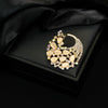Zinc Alloy Animal Bow Silk Towel Buckle Coat Belt Buckle Electroplated Fashion Clothing Accessory Brooch