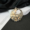 Zinc Alloy Animal Bow Silk Towel Buckle Coat Belt Buckle Electroplated Fashion Clothing Accessory Brooch