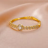 Zinc Alloy Animal Style Electroplated Open Bracelet For Women