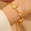 Zinc Alloy Animal Style Electroplated Open Bracelet For Women