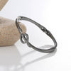 Zinc Alloy Animal Style Electroplated Open Bracelet For Women