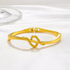 Zinc Alloy Animal Style Electroplated Open Bracelet For Women