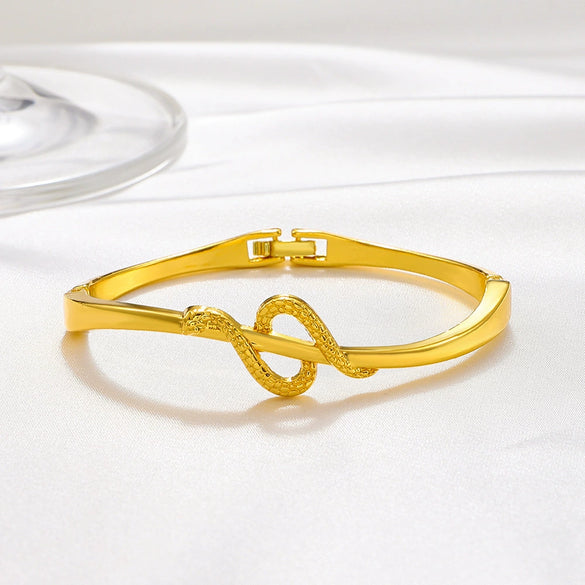 Zinc Alloy Animal Style Electroplated Open Bracelet For Women
