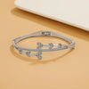 Zinc Alloy Animal Style Electroplated Open Bracelet For Women