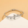Zinc Alloy Animal Style Electroplated Open Bracelet For Women