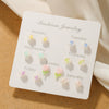 Zinc Alloy Animal Zodiac Butterfly Heart Earrings Set With Electroplating Girly Sweet Elegant Style