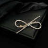 Zinc Alloy Bow Brooch Electroplating Unisex Accessories