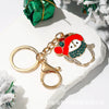 Zinc Alloy Christmas Tree Keychain Pendant Metal Holiday Gift Accessory For Women