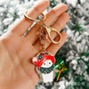 Zinc Alloy Christmas Tree Keychain Pendant Metal Holiday Gift Accessory For Women