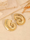 Zinc Alloy Conch Geometric Gold Plated Electroplated Women's Vacation Style Minimalist Earrings