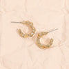 Zinc Alloy Cshaped Twist Hoop Earrings For Women Versatile Statement Jewelry For Daily Wear And Parties