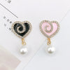 Zinc Alloy Dripping Oil Love Pendant Jewelry Accessories