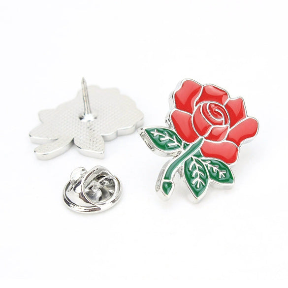 Zinc Alloy Flower Brooch With Painted Oil Cherry Blossoms Electroplated Women's Clothing Accessories