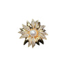 Zinc Alloy Flower Shape Electroplating Brooch Fashionable With Floral Design For Women And Unisex