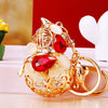 Zinc Alloy Fortune Bucket Cornucopia Women's Cute Creative Metal Key Chain