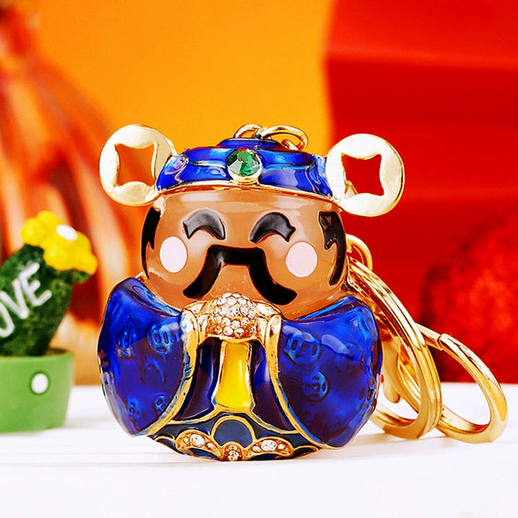 Zinc Alloy Fortune Bucket Cornucopia Women's Cute Creative Metal Key Chain