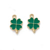 Zinc Alloy Four Leaf Clover Enamel Dripping Oil Pendant Jewelry Accessories For Diy Bracelet Necklace Earrings