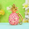 Zinc Alloy Fruit Lemon Car Keychain Diamondencrusted Cartoon Key Chain For Women
