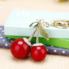 Zinc Alloy Fruit Lemon Car Keychain Diamondencrusted Cartoon Key Chain For Women