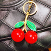Zinc Alloy Fruit Lemon Car Keychain Diamondencrusted Cartoon Key Chain For Women