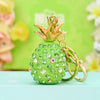 Zinc Alloy Fruit Lemon Car Keychain Diamondencrusted Cartoon Key Chain For Women