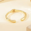 Zinc Alloy Geometric Bracelet With Electroplated Finish Smooth Surface And Minimalist Fashion Jewelry Design