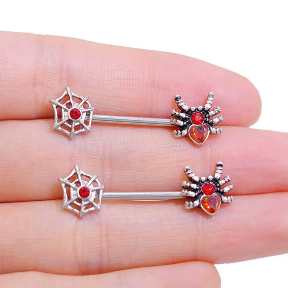 Zinc Alloy Geometric Heartshaped Piercing Jewelry