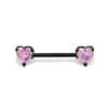 Zinc Alloy Geometric Heartshaped Piercing Jewelry