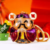 Zinc Alloy God Of Wealth Keychain For Women As Creative Gift