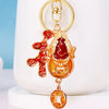 Zinc Alloy God Of Wealth Keychain For Women As Creative Gift