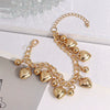 Zinc Alloy Heart Pendant Chain Bracelet For Women And Men Romantic Light Luxury Jewelry Gift With Fine Craftsmanship